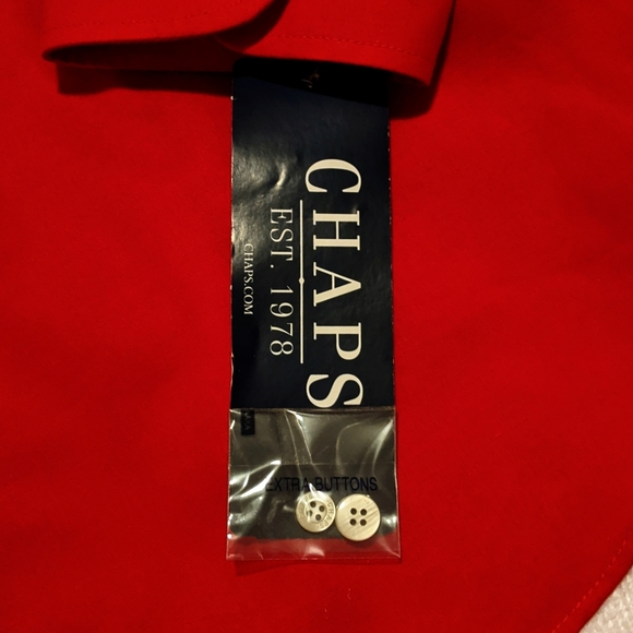 CHAPS No Iron Button Down Shirt - Picture 6 of 7